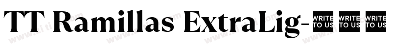 TT Ramillas ExtraLig字体转换